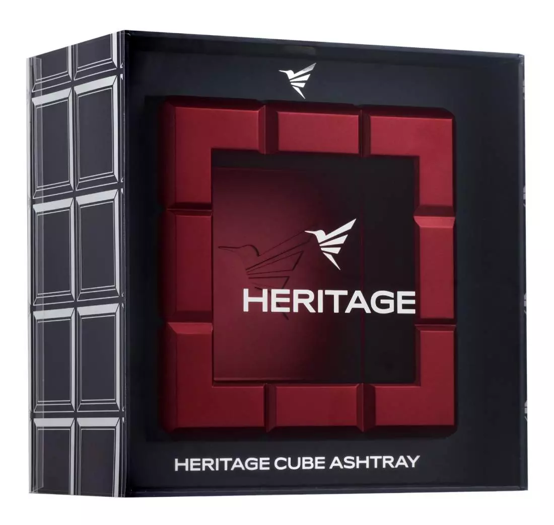 Produktbild: Colibri Heritage Cube rot Zigarrenascher verpackung