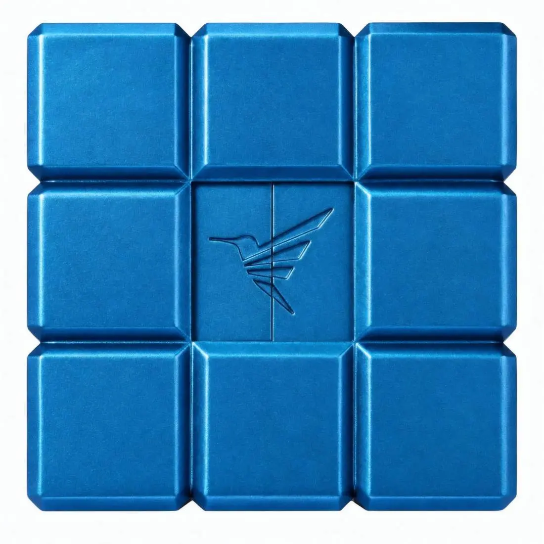 Produktbild: Colibri Heritage Cube blau Tischfeuerzeug Draufsicht