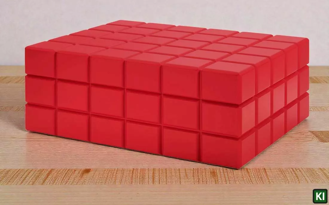 Produktbild: Colibri Humidor Heritage rot auf dem Tisch