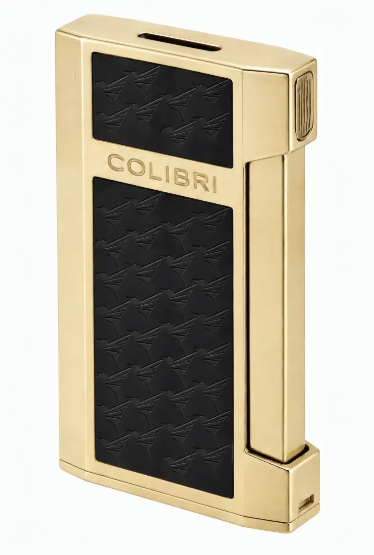 Produktbild: Colibri Mosaic Schwarz / Gold mit breiter Flat Flame