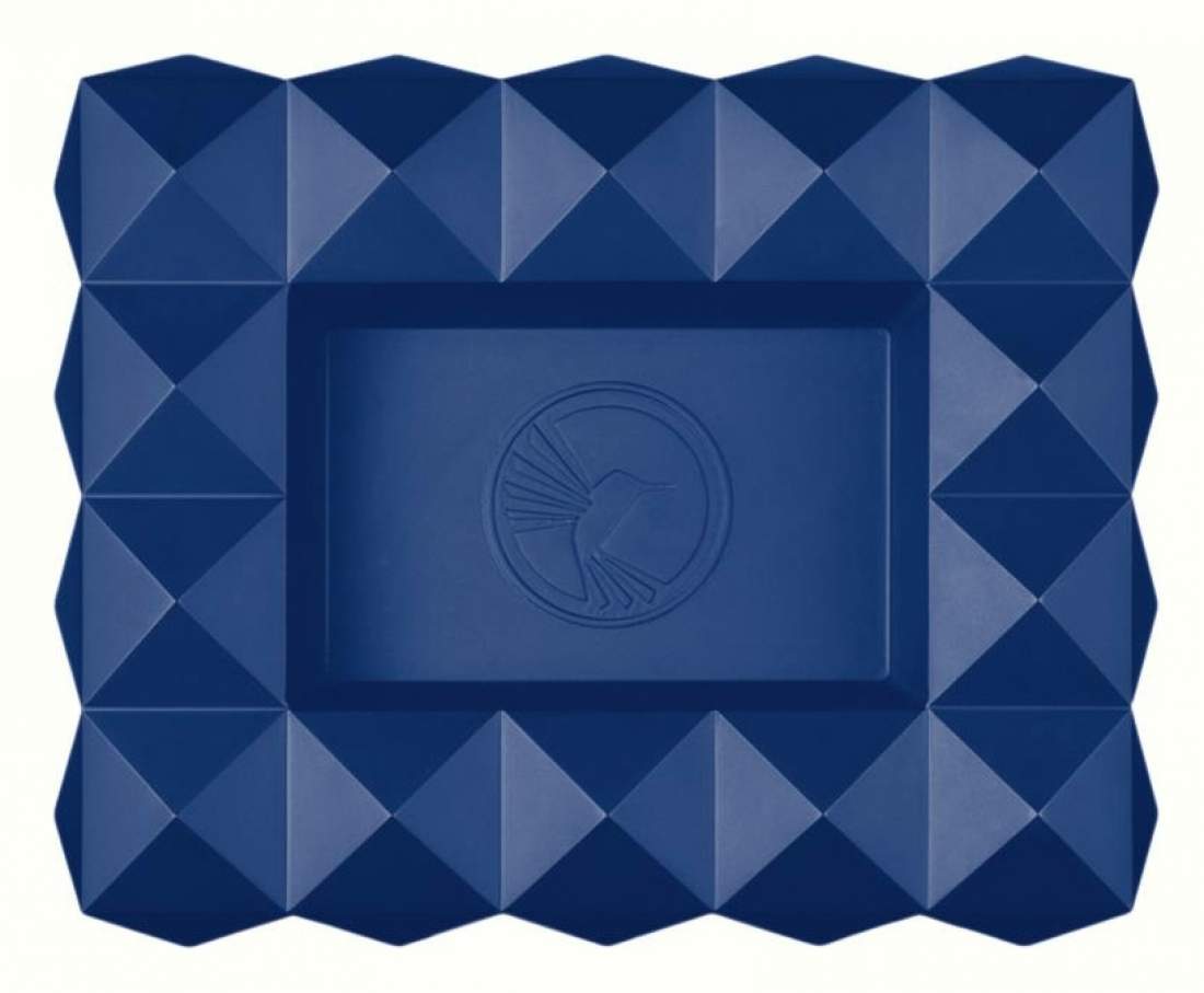 Produktbild: Colibri Quasar blau Zigarrenascher 3d Pyramiden Metall 6 Ablagen