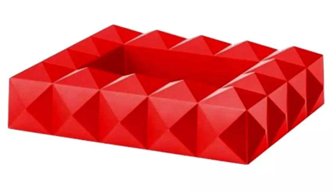 Produktbild: Colibri Quasar rot Zigarrenascher 3D Pyramiden