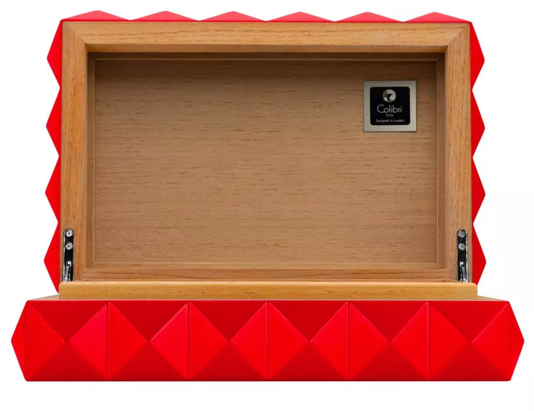Produktbild: Colibri Humidor Quasar rot offen
