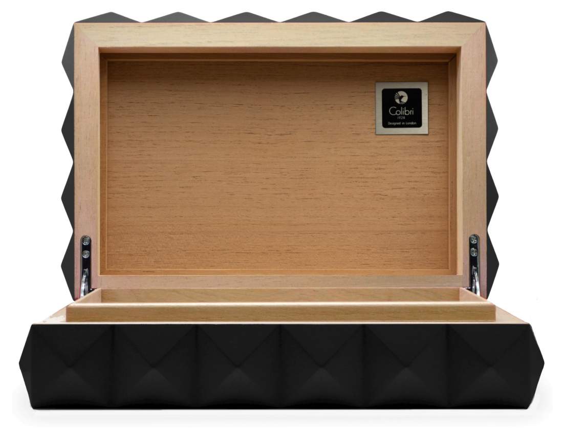 Produktbild: Humidor Quasar schwarz offen ohne Hygrometer