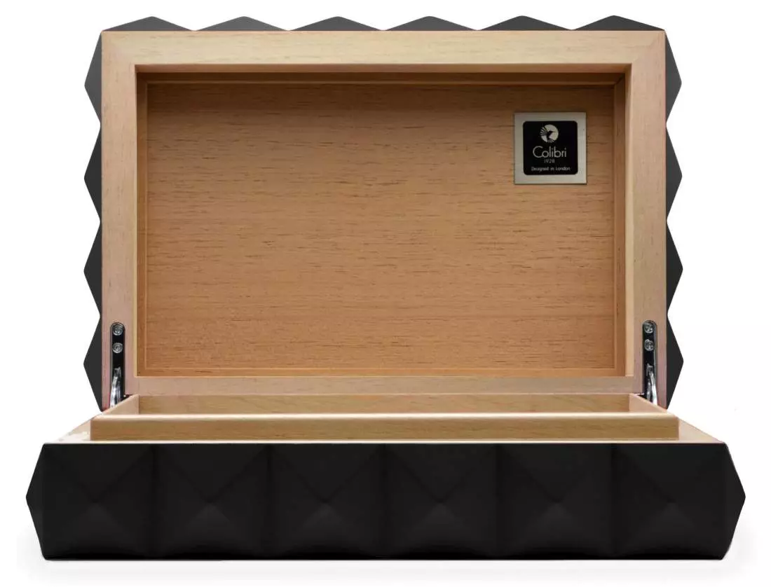 Produktbild: Humidor Quasar schwarz offen ohne Hygrometer