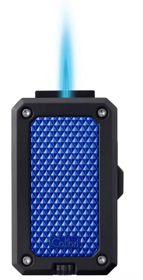 Produktbild: Colibri Rally blau - schwarz Feuerzeug mit Flamme