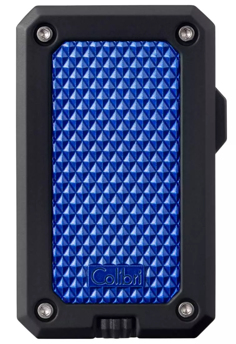 Produktbild: Colibri Rally blau - schwarz Feuerzeug vorne