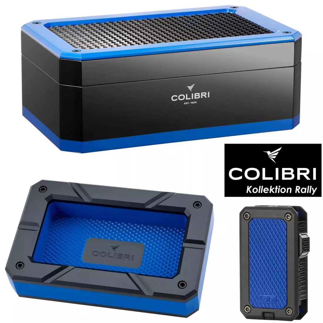 Produktbild: Colibri Rally Kollektion schwarz blau