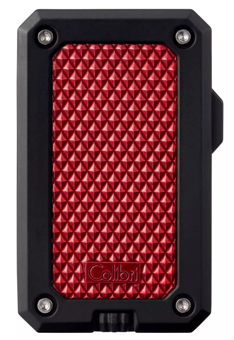 Artikelbild: Colibri Rally rot schwarz Feuerzeug vorne Produktbild: Colibri Rally rot schwarz Feuerzeug vorne