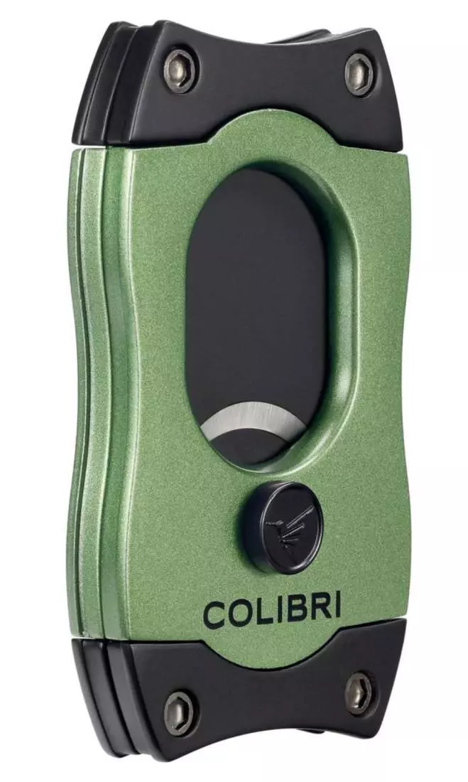 Produktbild: Colibri S-Cut II grün Zigarrencutter seitlich