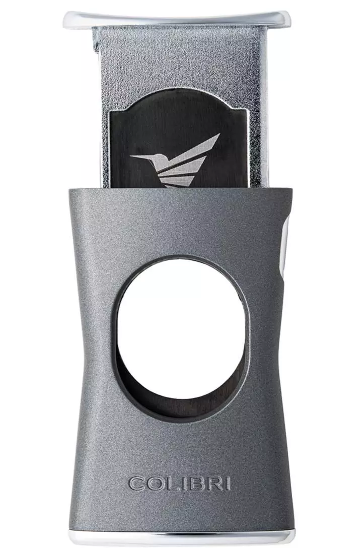 Produktbild: Colibri Slim Cut anthrazit chrom Zigarrencutter offen