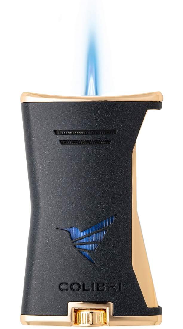 Produktbild: Colibri Slim schwarz-gold mit Flamme