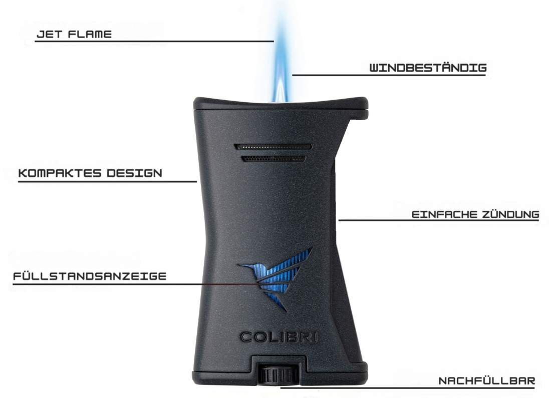 Produktbild: Colibri Slim schwarz-schwarz mit Beschreibung