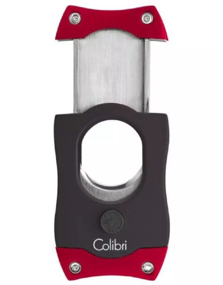 Colibri S-Cut Zigarrencutter schwarz - rot 26mm Schnitt offen