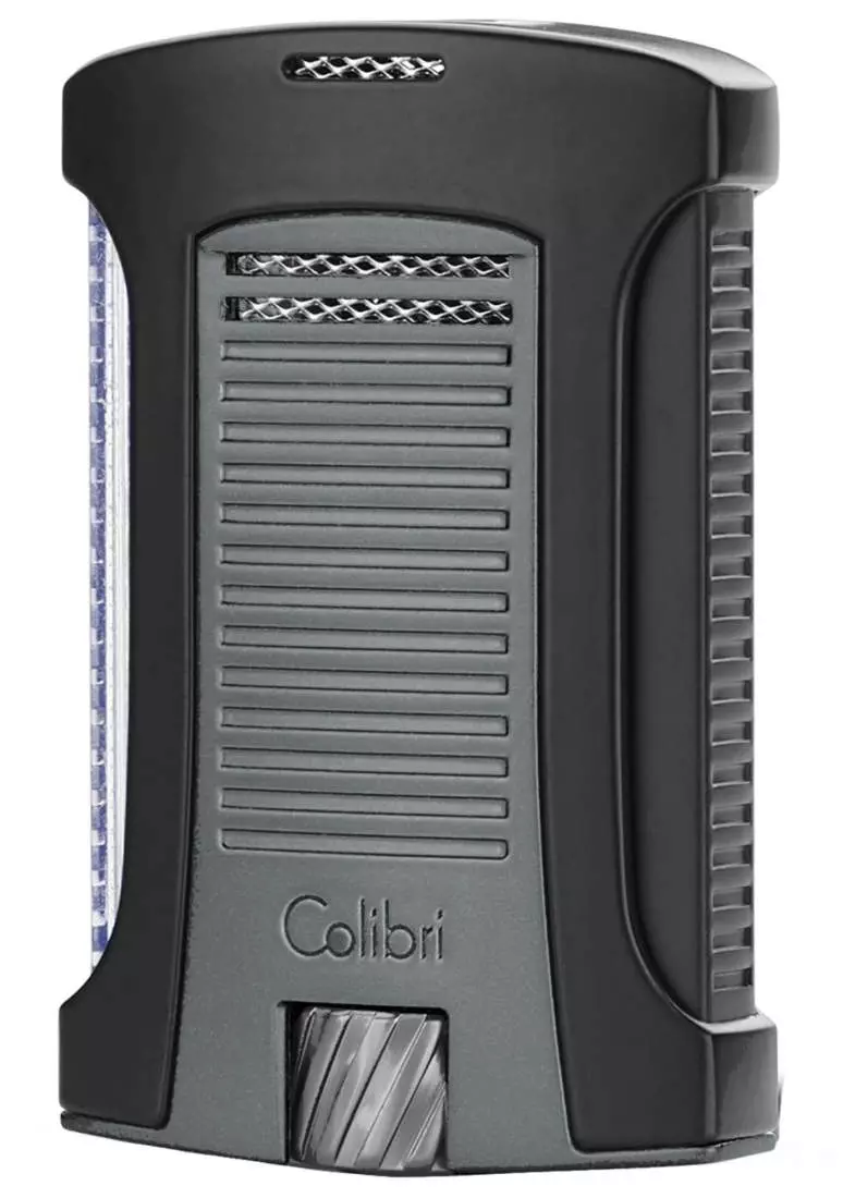 Artikelbild: Colibri Daytona II anthrazit schwarz Feuerzeug schräg Produktbild: Colibri Daytona II anthrazit schwarz Feuerzeug schräg