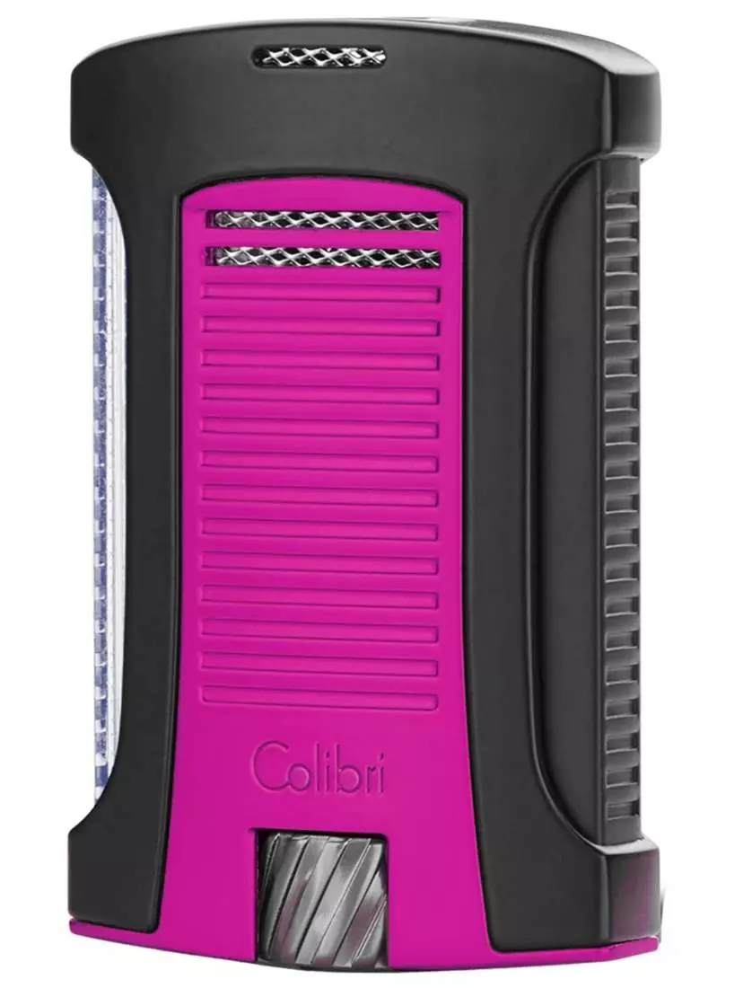 Artikelbild: Colibri Daytona II pink schwarz Feuerzeug schräg Produktbild: Colibri Daytona II pink schwarz Feuerzeug schräg