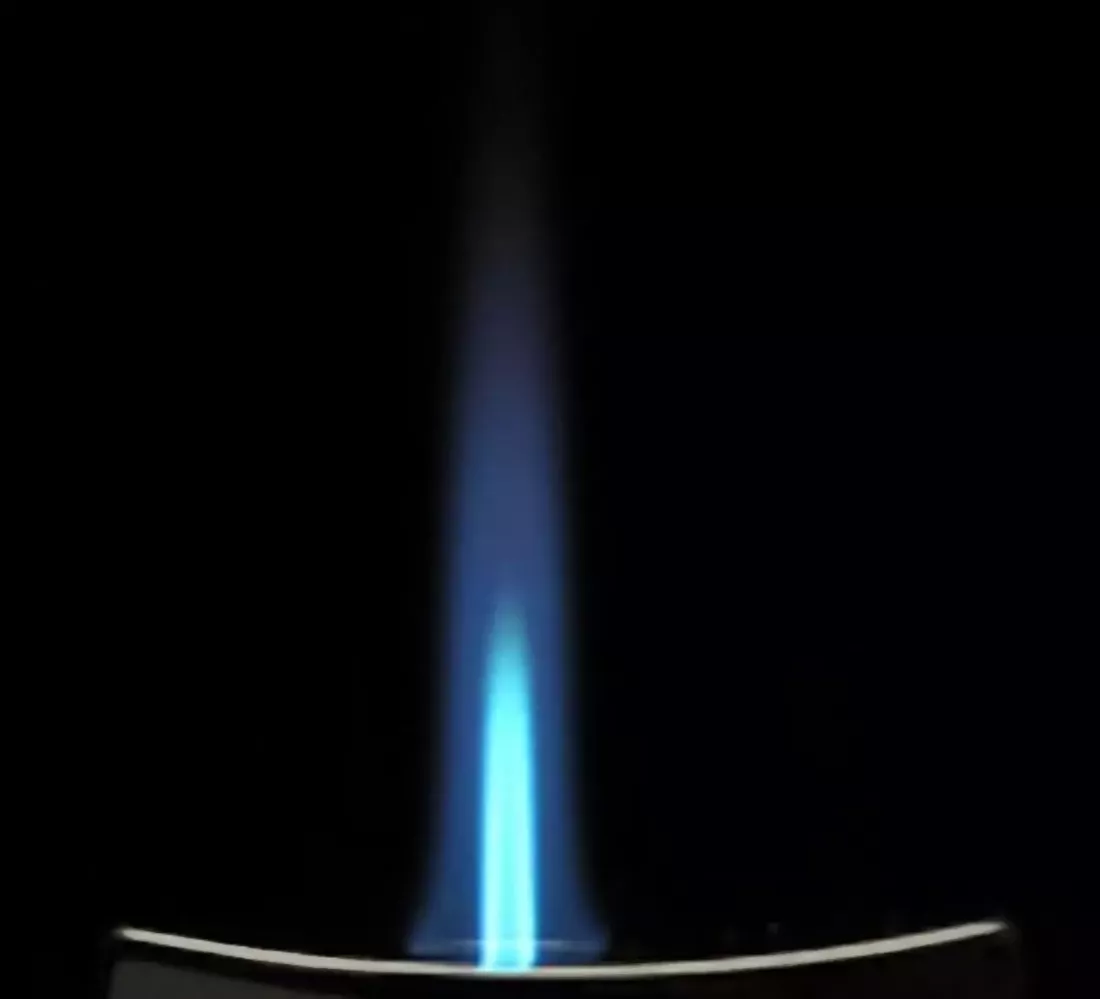 Produktbild: S.T. Dupont MaxiJet Fluo blau schwarz matt Feuerzeug