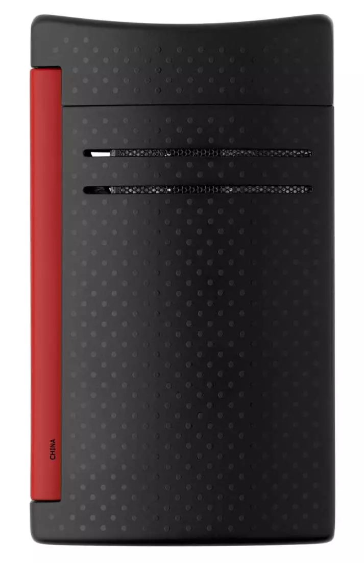 Produktbild: S.T. Dupont MaxiJet Feuerzeug schwarz - rot hinten