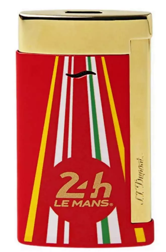 S.T. Dupont 24h Le Mans Feuerzeug Slim 7 rot gold