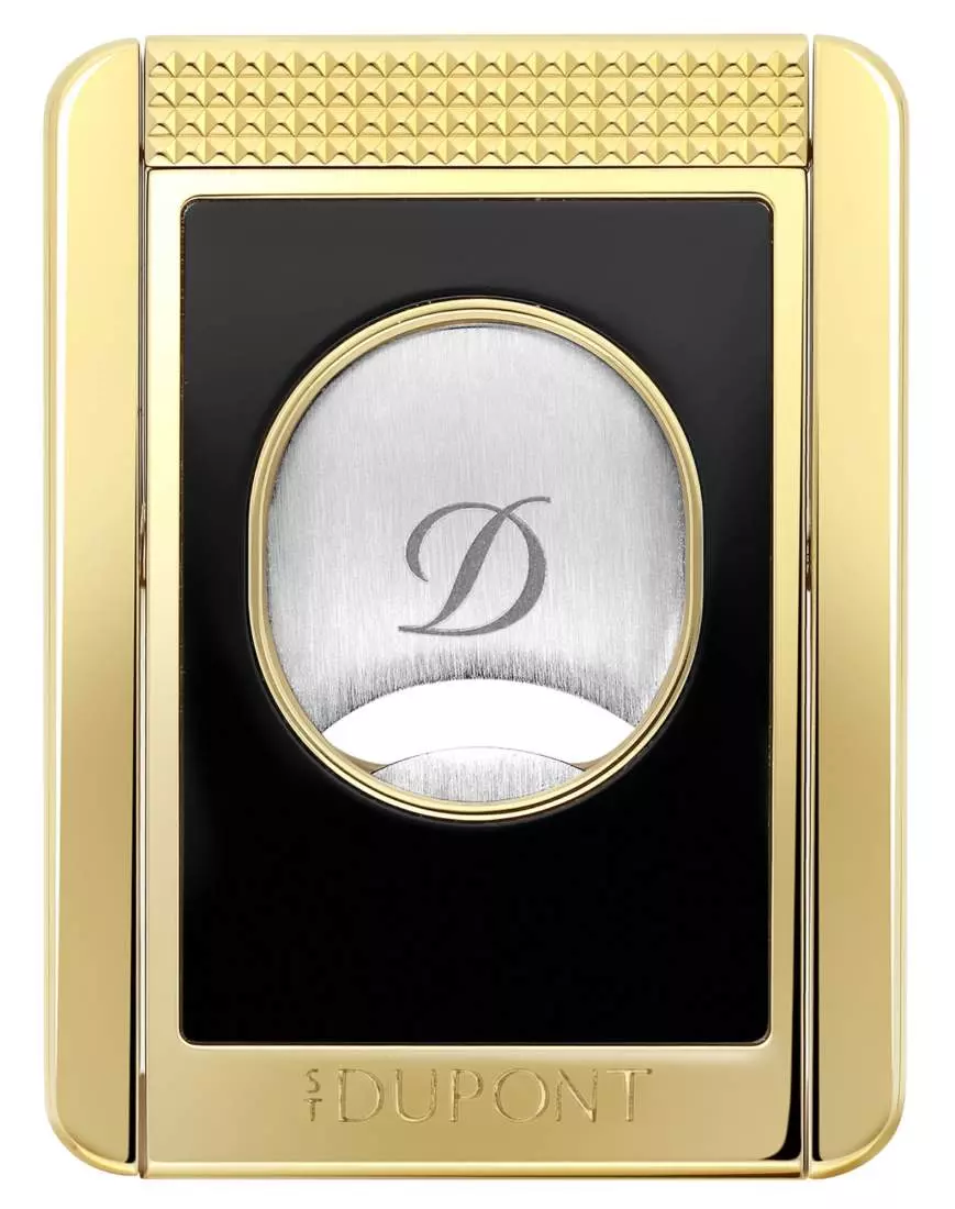 Produktbild: S.T. Dupont Zigarrencutter schwarz gold Front