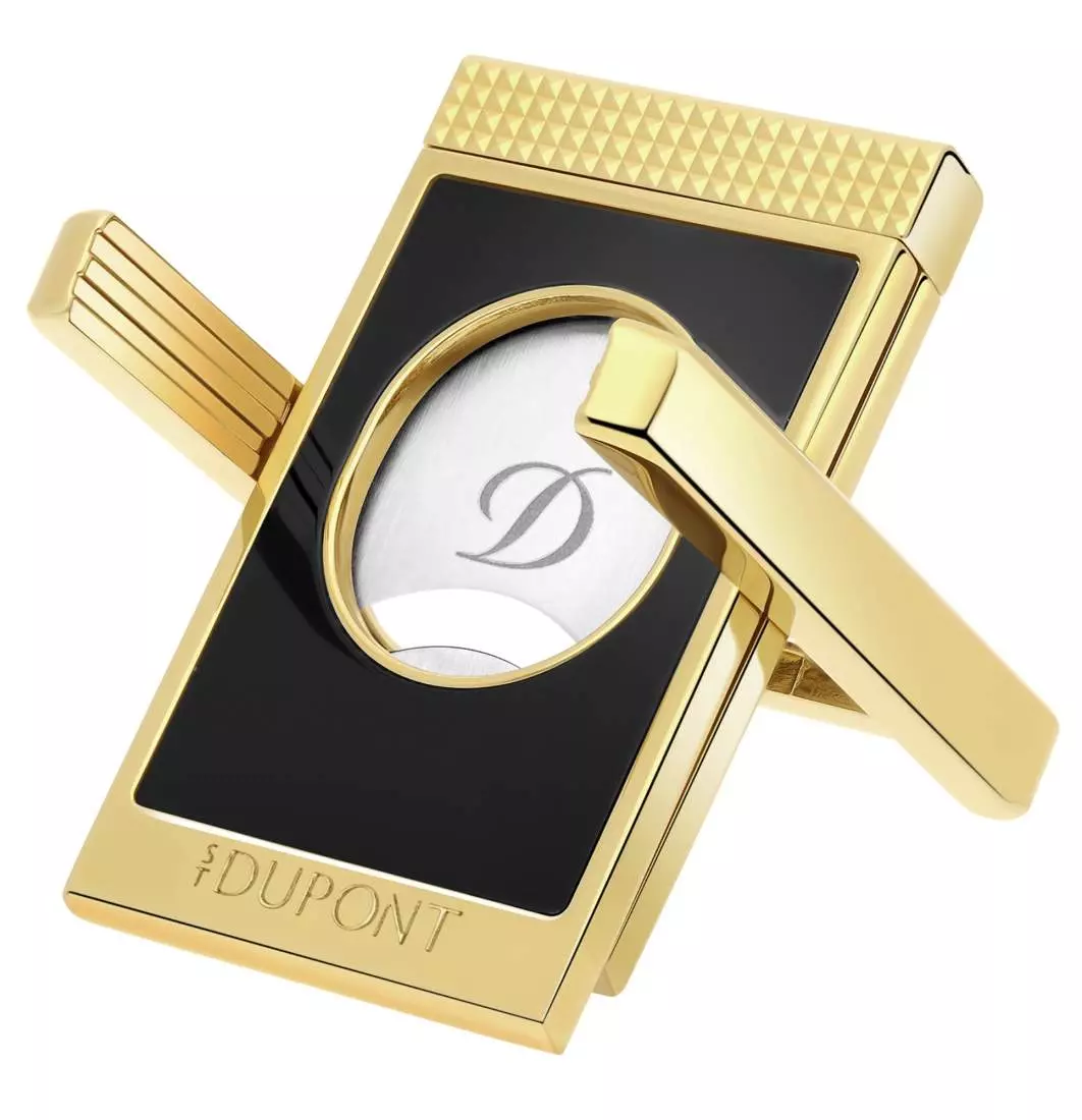 Produktbild: S.T. Dupont Zigarrencutter schwarz gold 003553