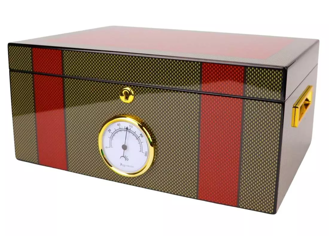 Produktbild: Humidor Carbondesign grün/orange 563113