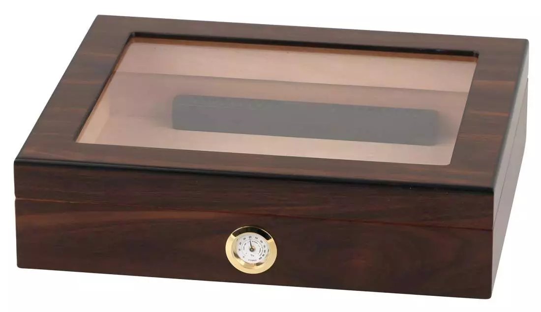 Produktbild: Humidor Walnuss-Finish Glasdeckel