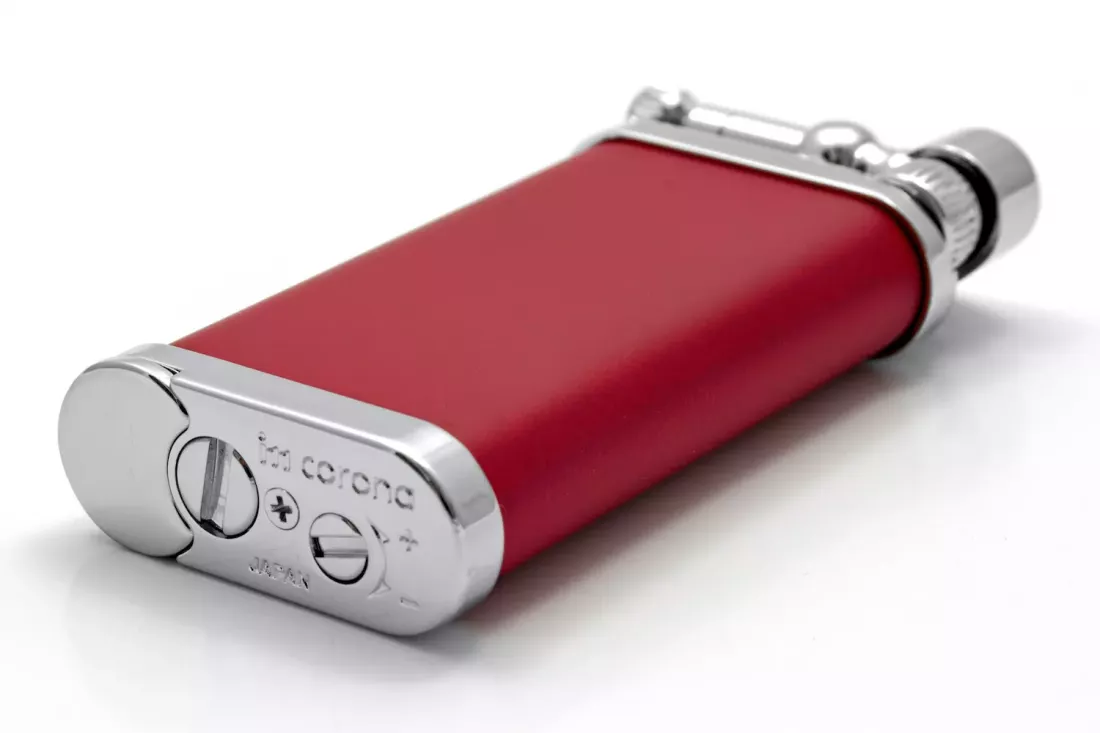 Produktbild: IM Corona Old Boy Pfeifenfeuerzeug chrom rot 64-3106