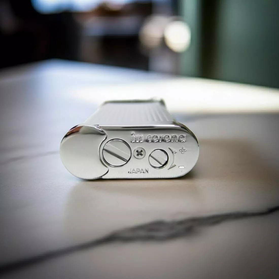 Produktbild: IM Corona Old Boy Pfeifenfeuerzeug verchromt 64-3306 unten