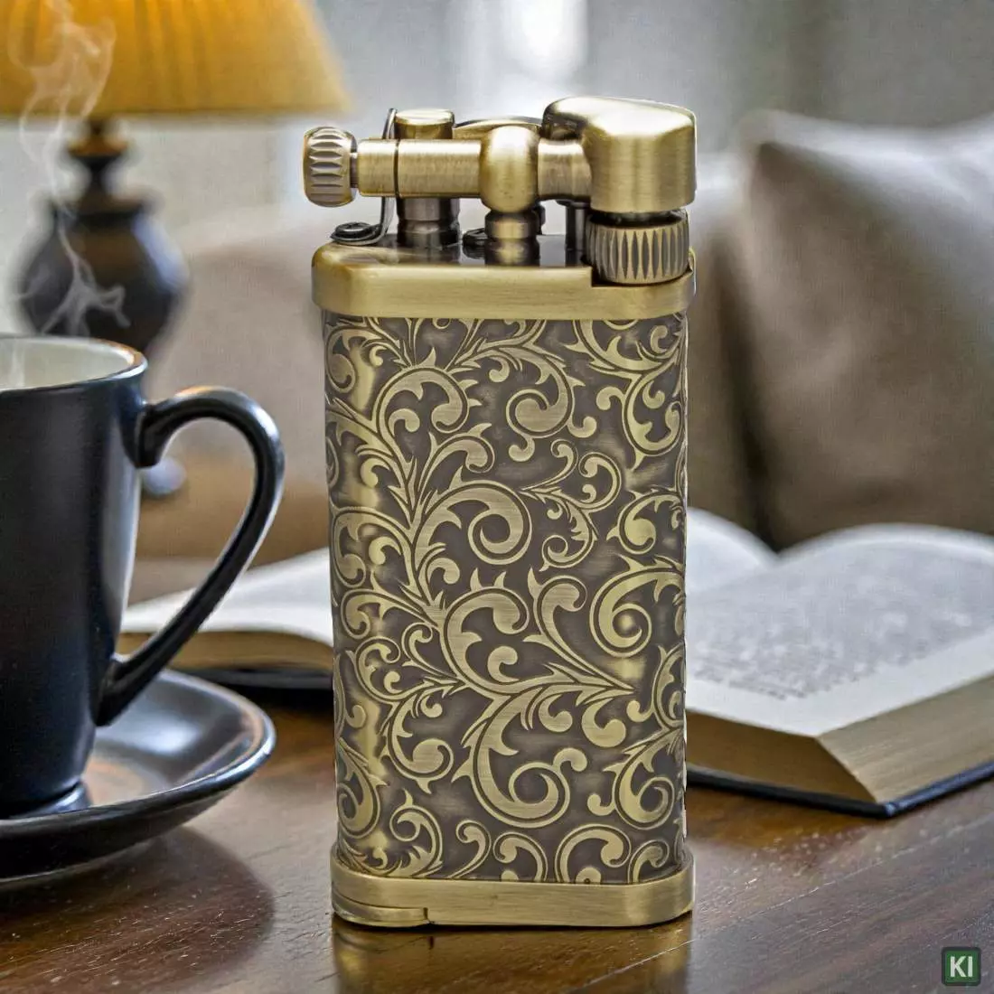 Produktbild: IM Corona Old Boy Messing florale Ornamente 64-2525 auf einem Tisch