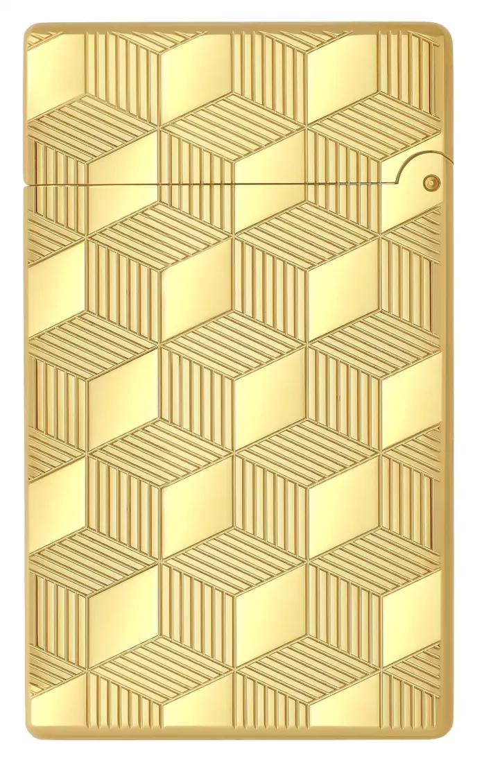Produktbild: S.T. Dupont Initial gold Cube Feuerzeug