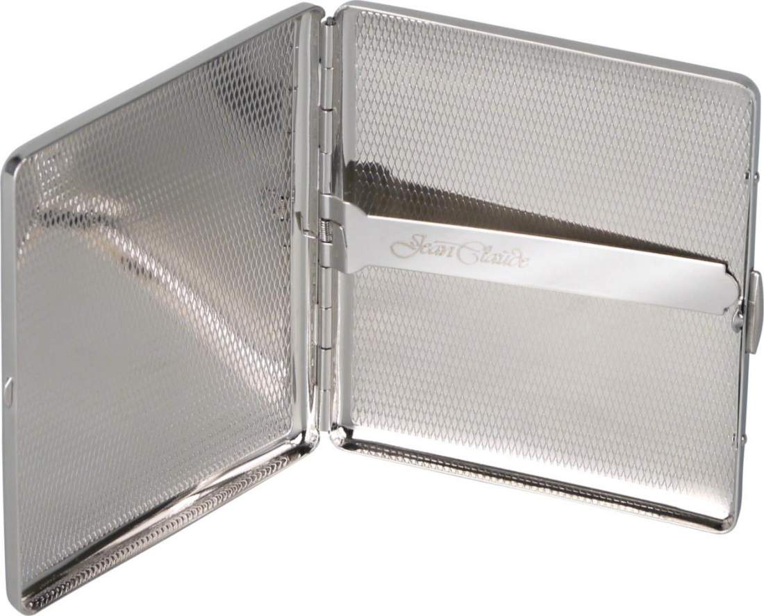 Produktbild: Zigarettenetui Jean Claude Nickel gebürstet 9er