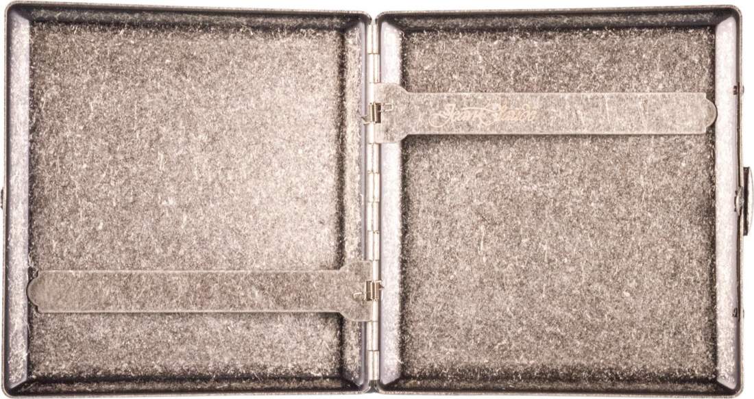 Produktbild: Zigarettenetui Jean Claude silber antik 20er