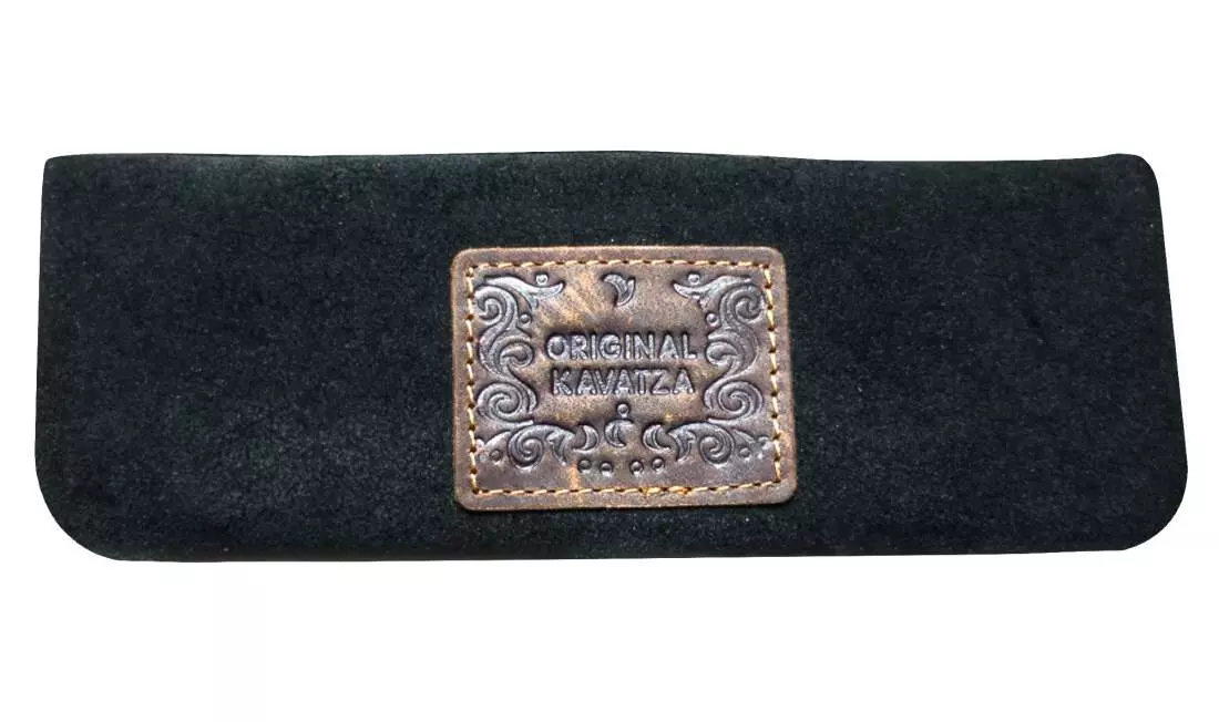 Produktbild: Kavatza Manousso MP 02 Leder schwarz Mini Joint Tabaktasche Drehertasche