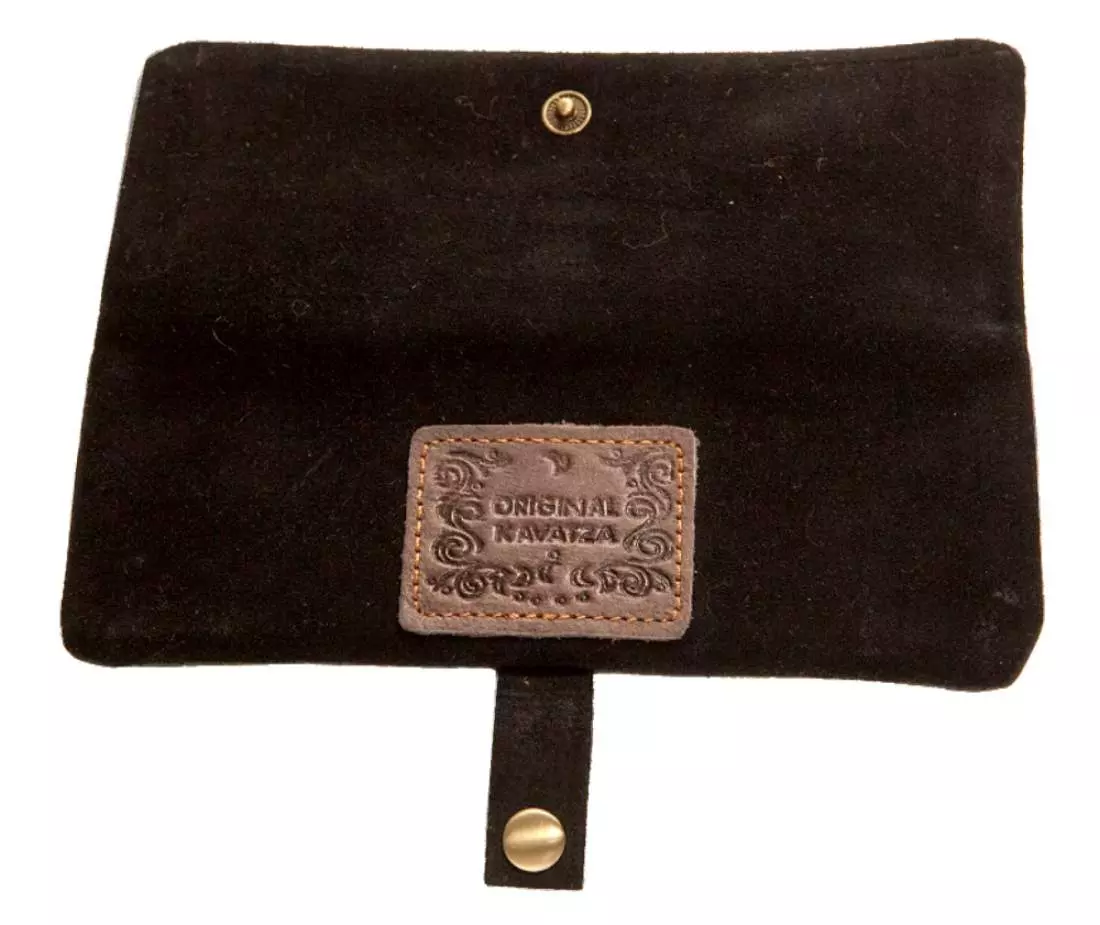 Produktbild: Kavatza Manousso MP 02 Leder schwarz Mini Joint Tabaktasche Drehertasche