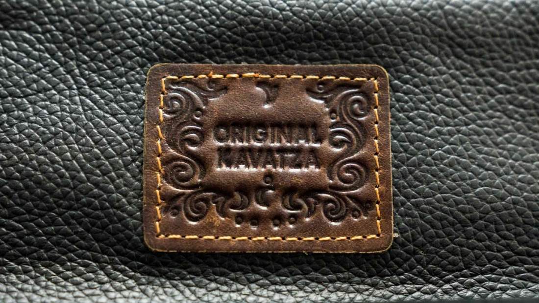 Produktbild: Kavatza Classic Leder schwarz Tabaktasche Drehertasche Tabakbeutel