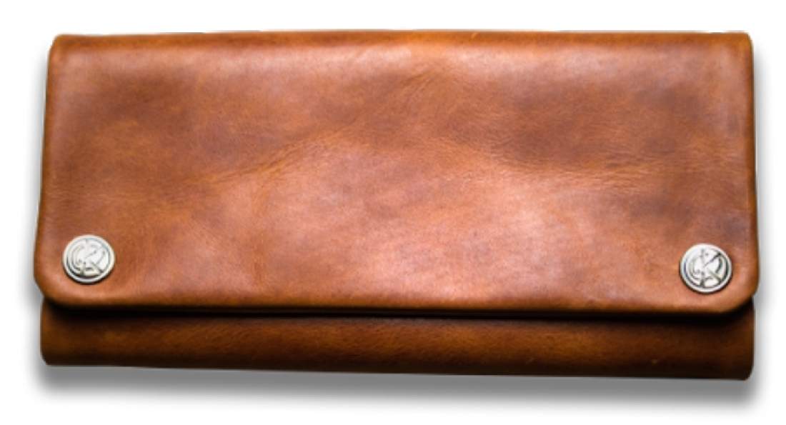 Produktbild: Kavatza Tabba Deluxe Leder braun Tabaktasche Drehertasche Tabakbeutel