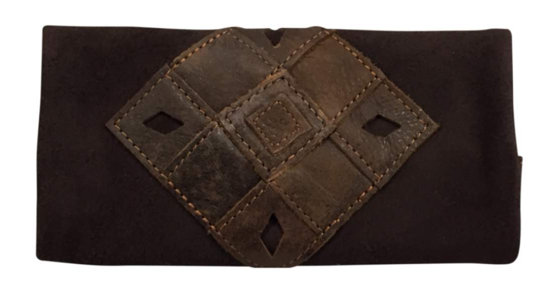 Produktbild: Kavatza Leder Patchwork Earth Tabaktasche Drehertasche Tabakbeutel