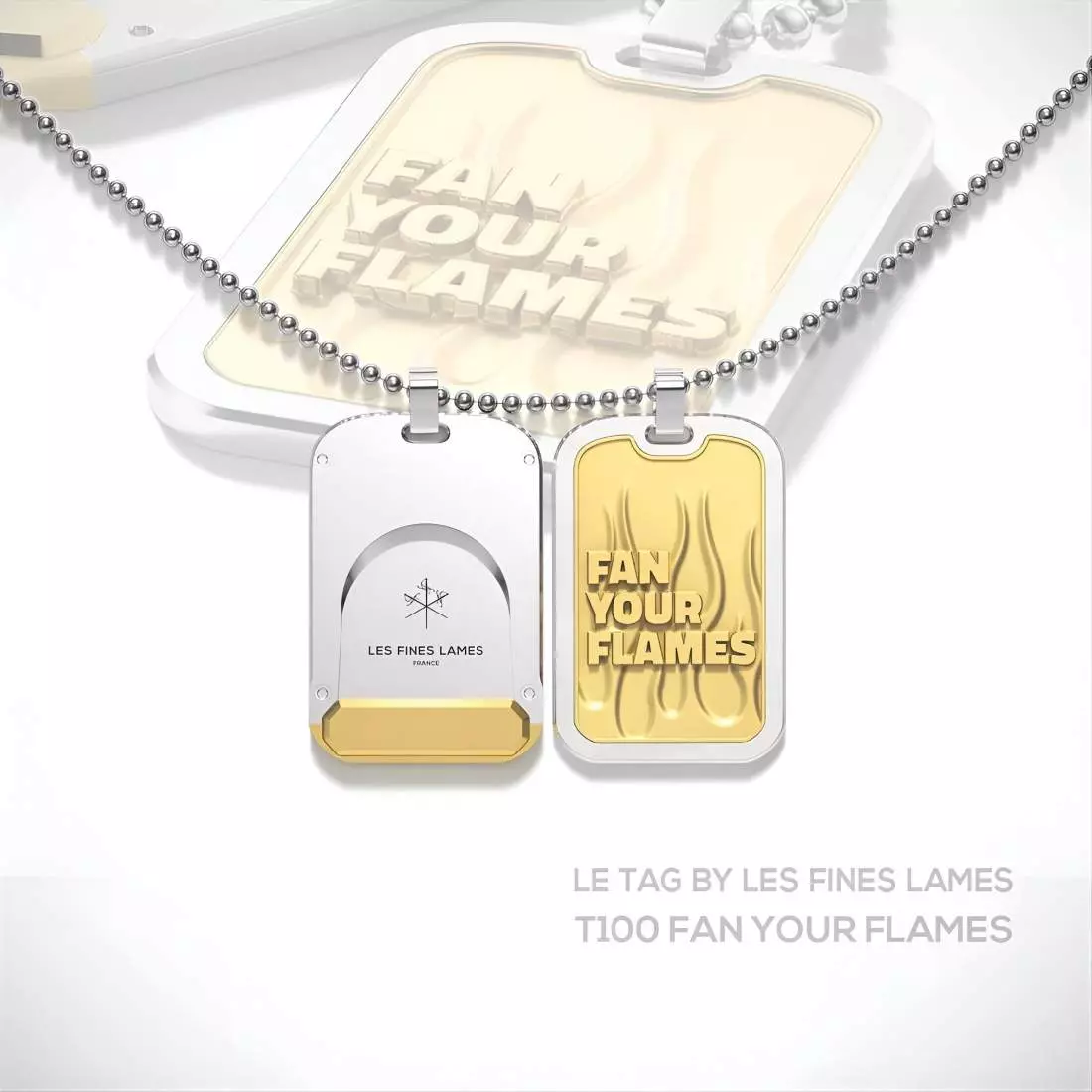Produktbild: Les Fines Lames LE TAG T100 Fan your Flames Gold Banner