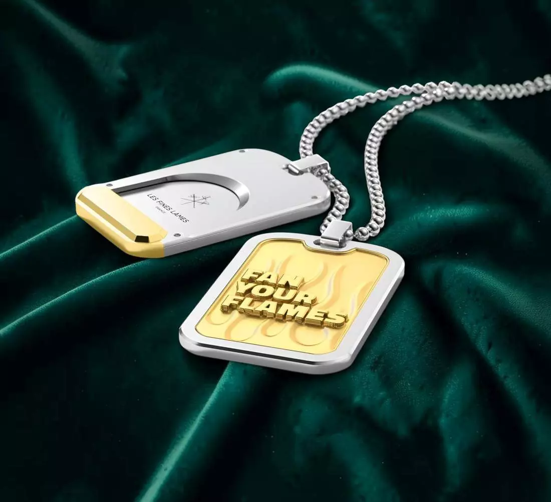 Produktbild: Les Fines Lames LE TAG T100 Fan your Flames Gold auf Samt
