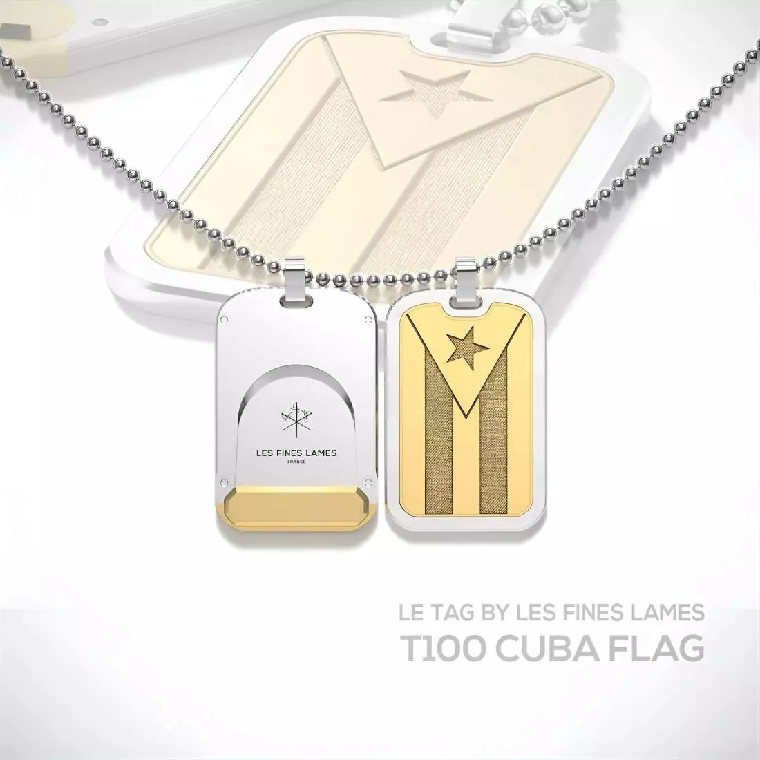 Produktbild: Les Fines Lames LE TAG T100 Flag Cuba Gold Banner