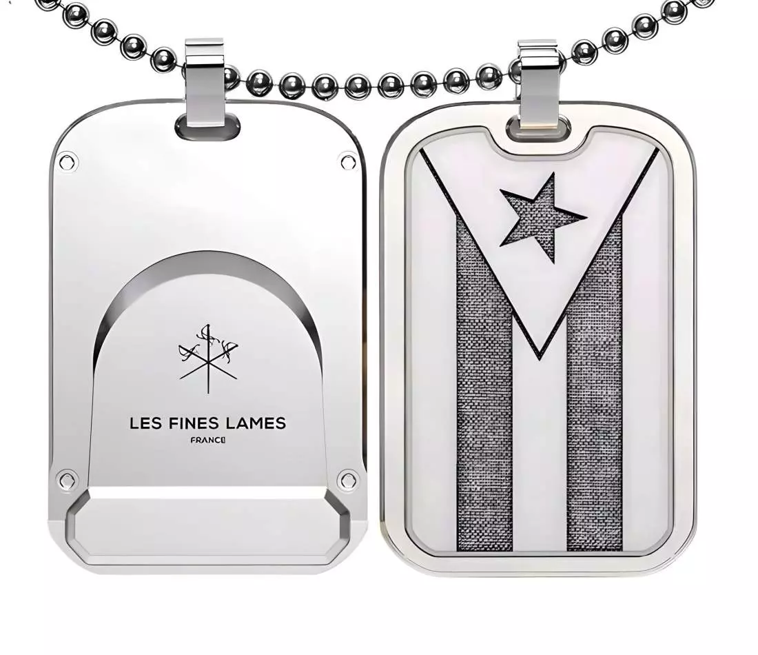 Produktbild: Les Fines Lames LE TAG T100 Flag Cuba Silver