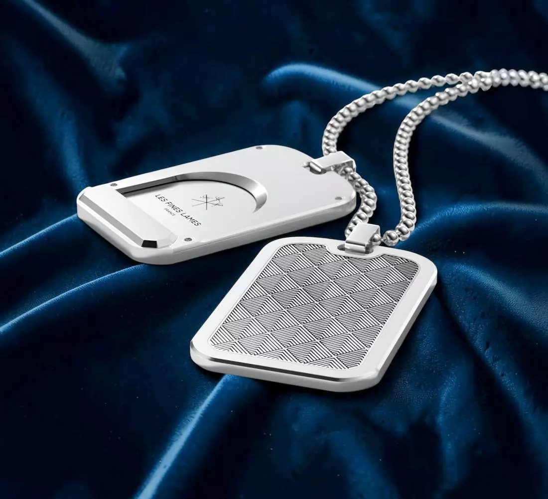 Produktbild: Les Fines Lames LE TAG T100 Leaves Silver auf Samt