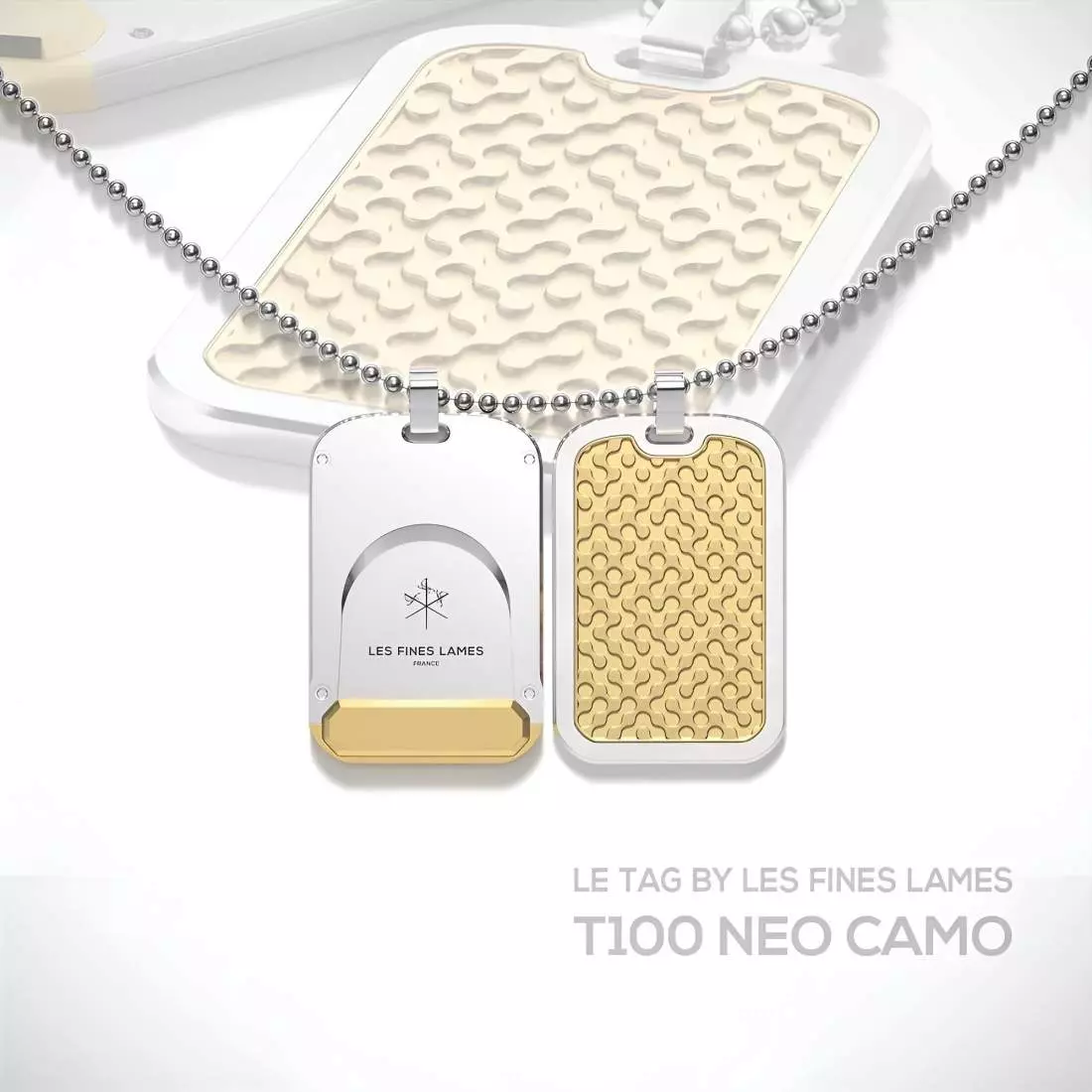 Produktbild: Les Fines Lames LE TAG T100 Neo Camo Gold Banner