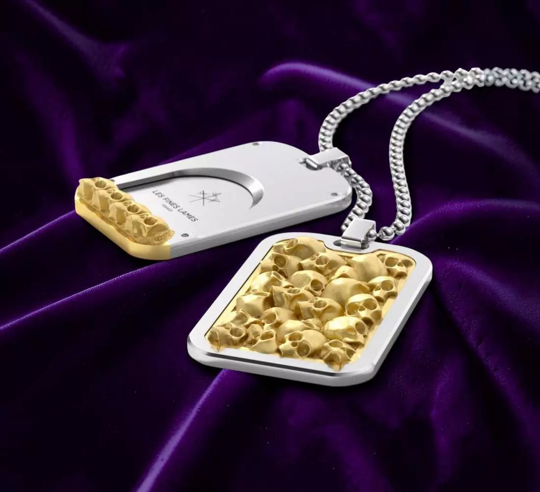 Produktbild: Les Fines Lames LE TAG T100 Omnia Vanitas Gold auf Samt