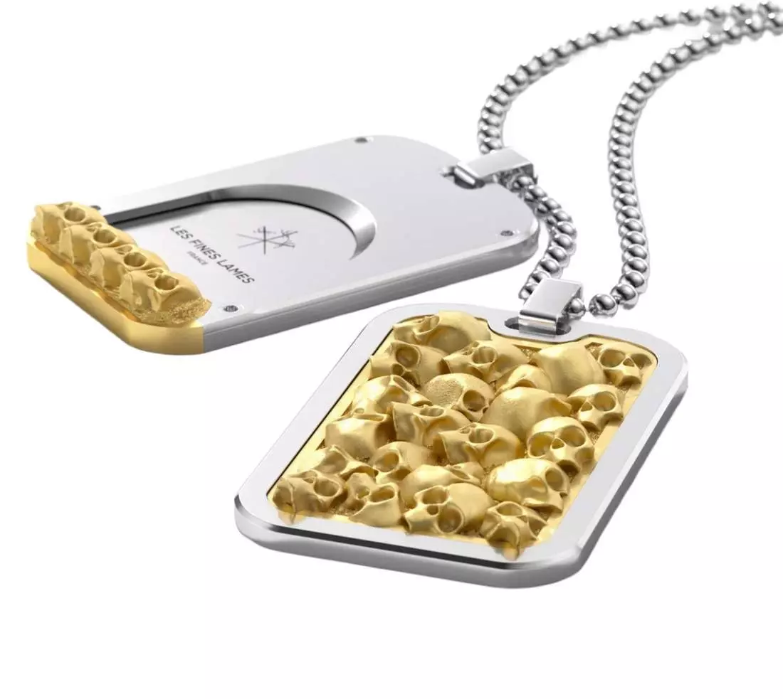 Produktbild: Les Fines Lames LE TAG T100 Omnia Vanitas Gold liegend