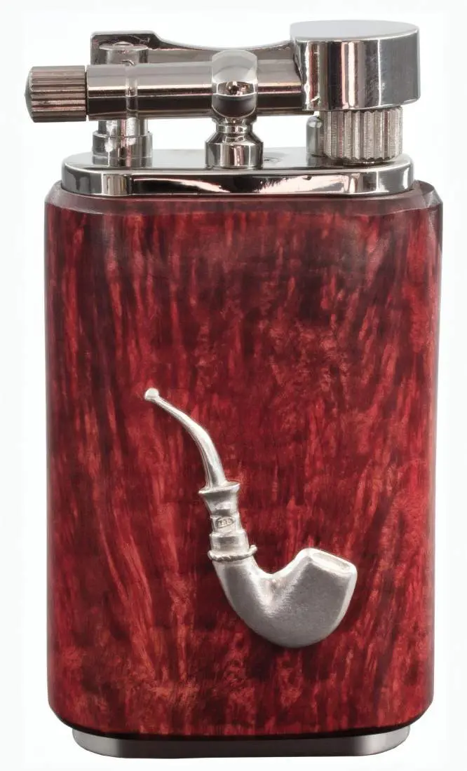 Produktbild: Mastro de Paja Maestro Pipa Smooth Burgundy Pfeifenfeuerzeug