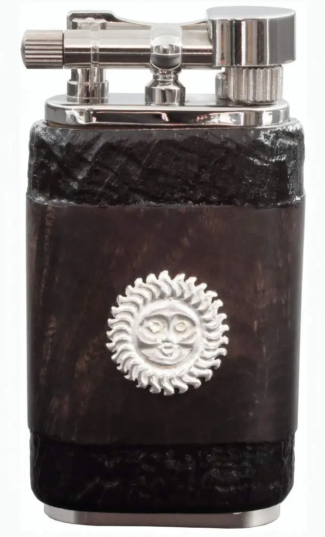 Produktbild: Mastro de Paja Maestro Sole Sandblast Black Pfeifenfeuerzeug