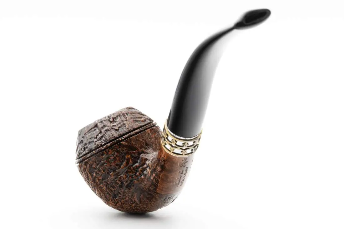 Produktbild: Mastro de Paja Rococo Sandblast-Brown 4 Bent Rhodesian - Rückansicht