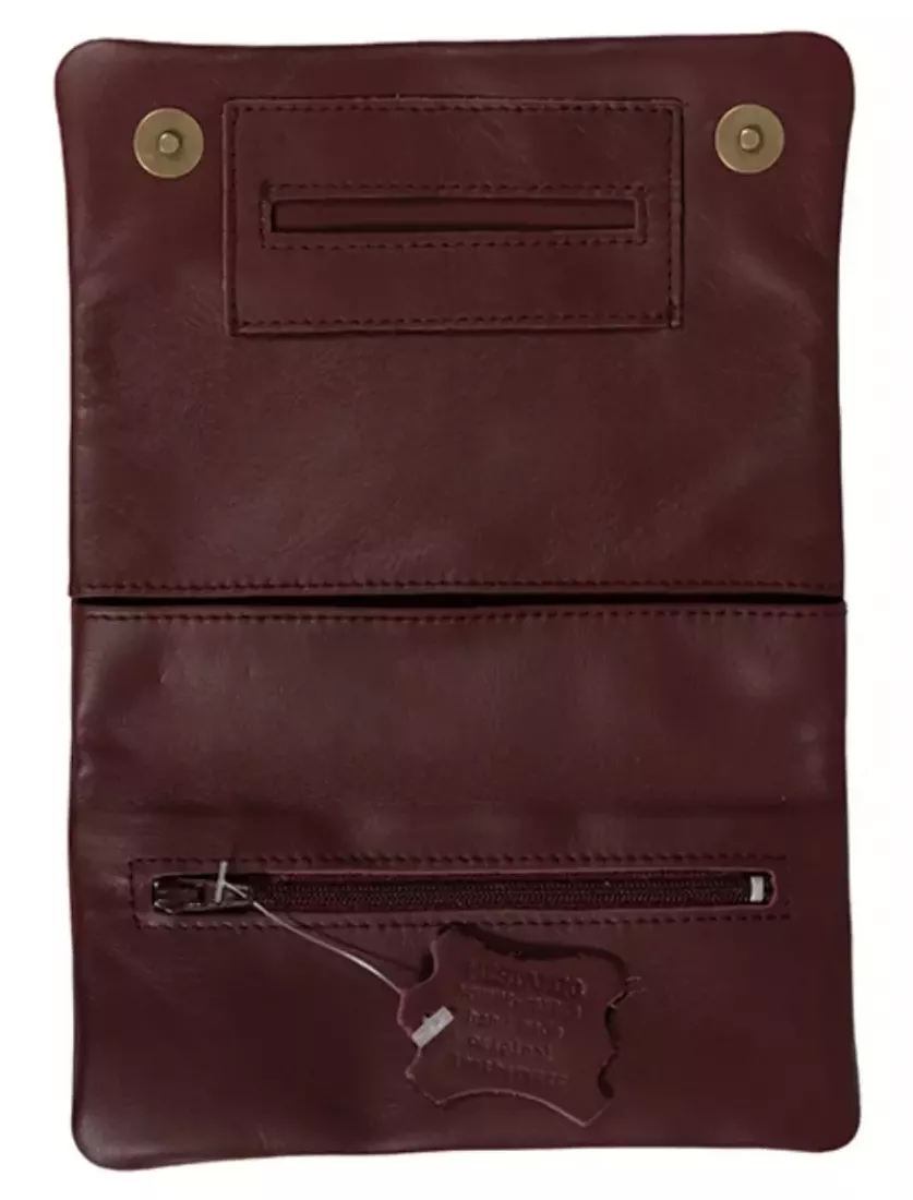 Produktbild: Mestango Frost in Leder rot 2016-4 Tabaktasche Drehertasche Tabakbeutel